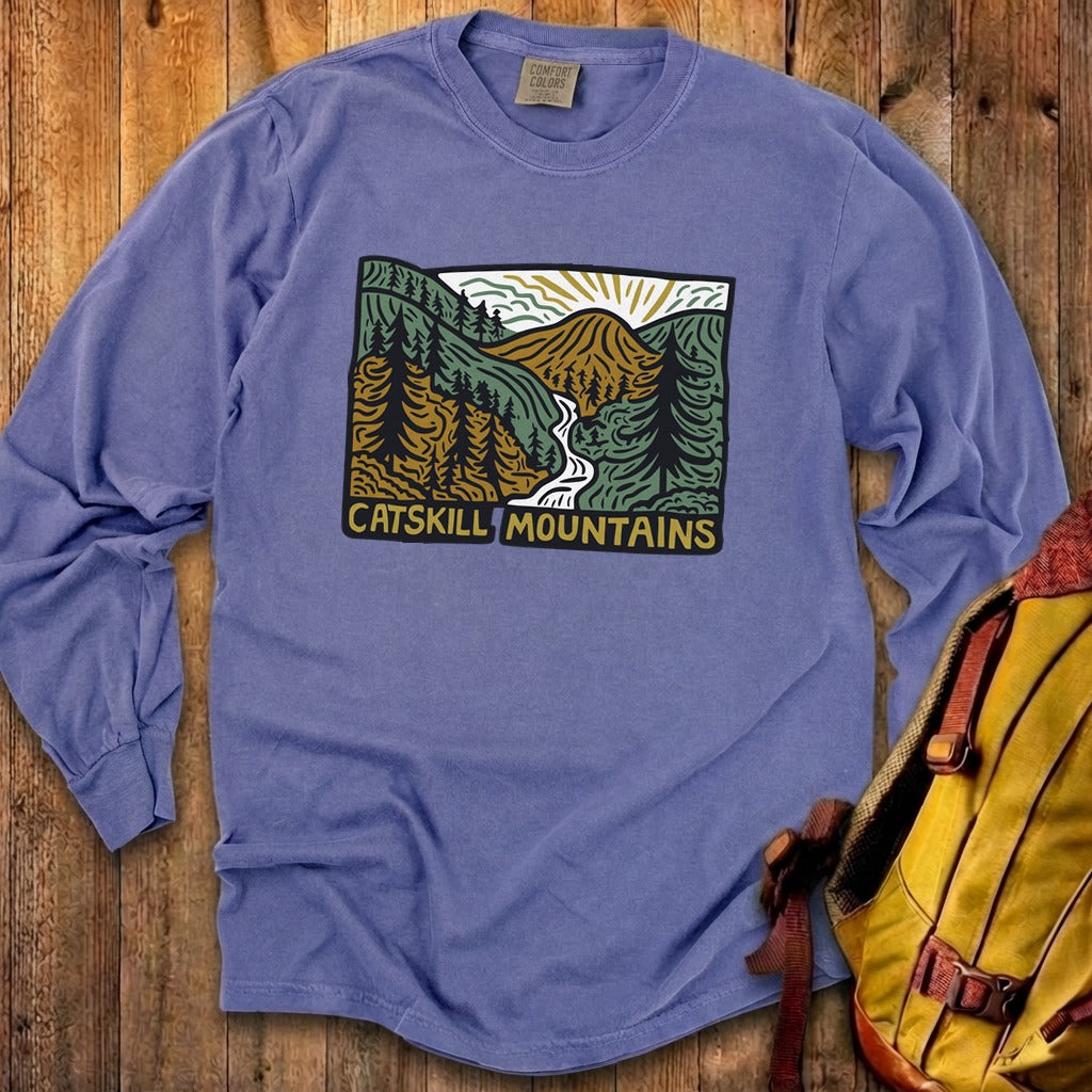 Catskill Mountains Cotton Long Sleeve