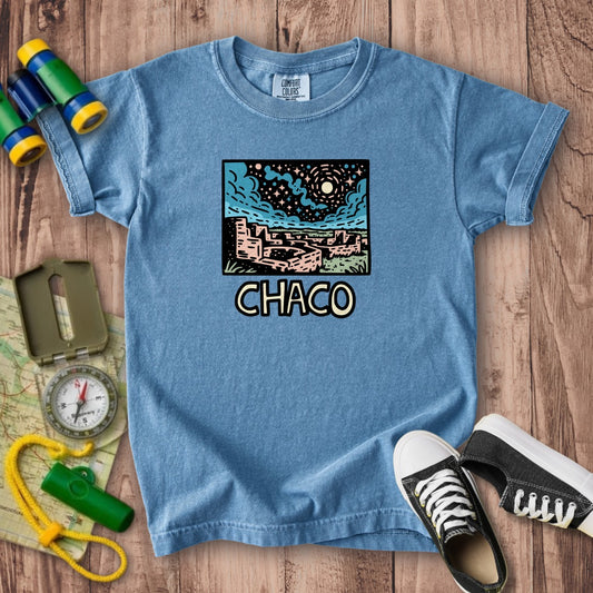 Chaco Culture National Historical Park at Night Kids Cotton T-Shirt