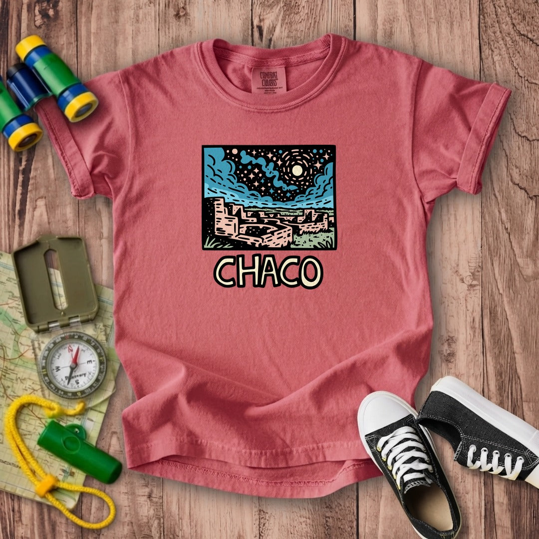 Chaco Culture National Historical Park at Night Kids Cotton T-Shirt