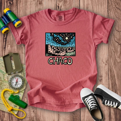 Chaco Culture National Historical Park at Night Kids Cotton T-Shirt