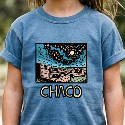 Chaco Culture National Historical Park at Night Kids Cotton T-Shirt