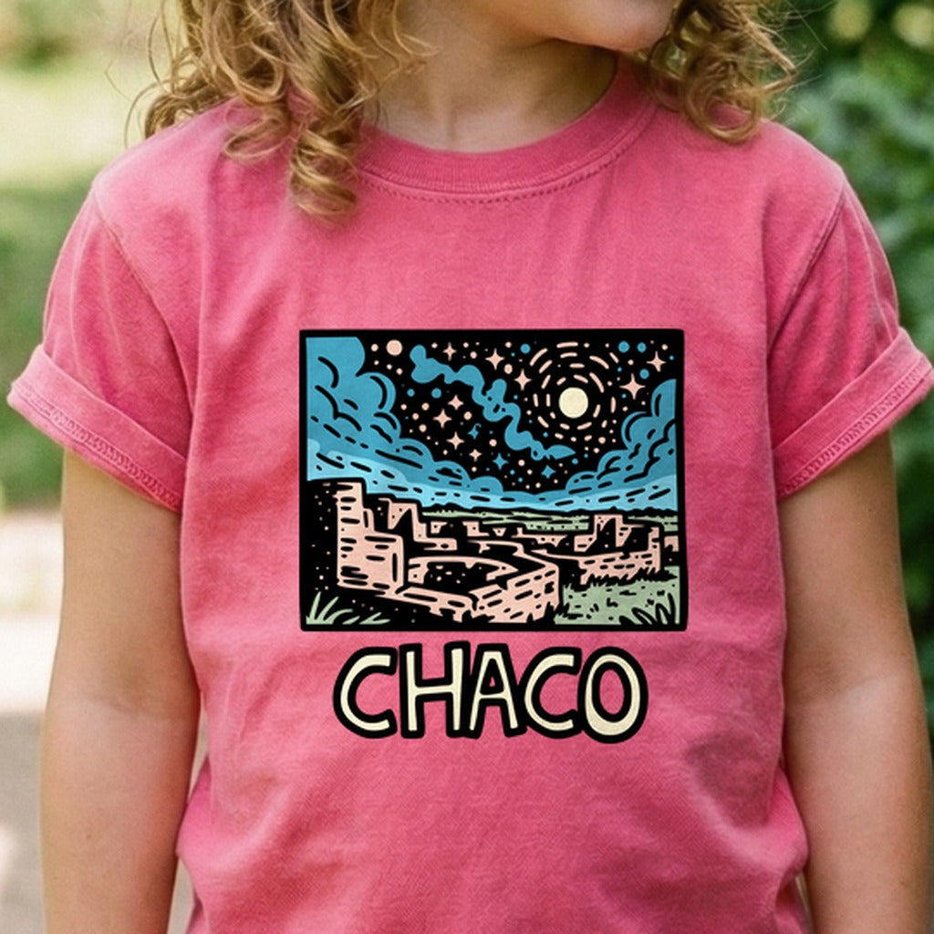 Chaco Culture National Historical Park at Night Kids Cotton T-Shirt