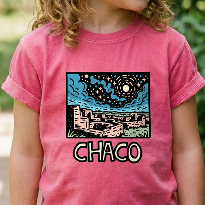 Chaco Culture National Historical Park at Night Kids Cotton T-Shirt