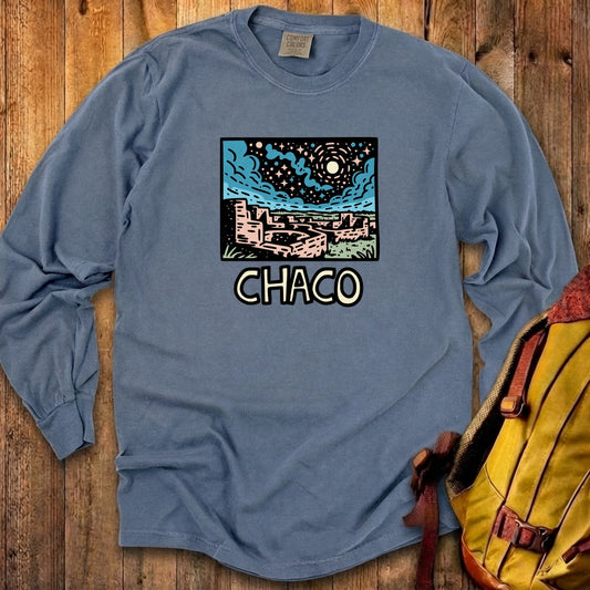 Chaco Culture National Historical Park at Night Cotton Long Sleeve