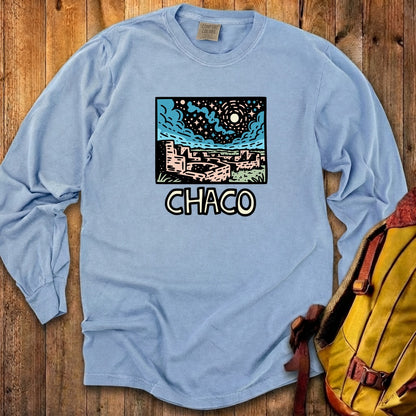 Chaco Culture National Historical Park at Night Cotton Long Sleeve