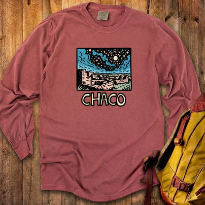 Chaco Culture National Historical Park at Night Cotton Long Sleeve