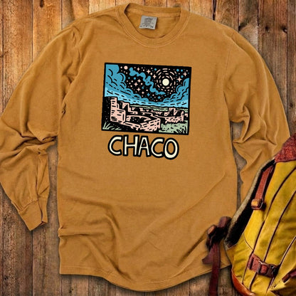 Chaco Culture National Historical Park at Night Cotton Long Sleeve