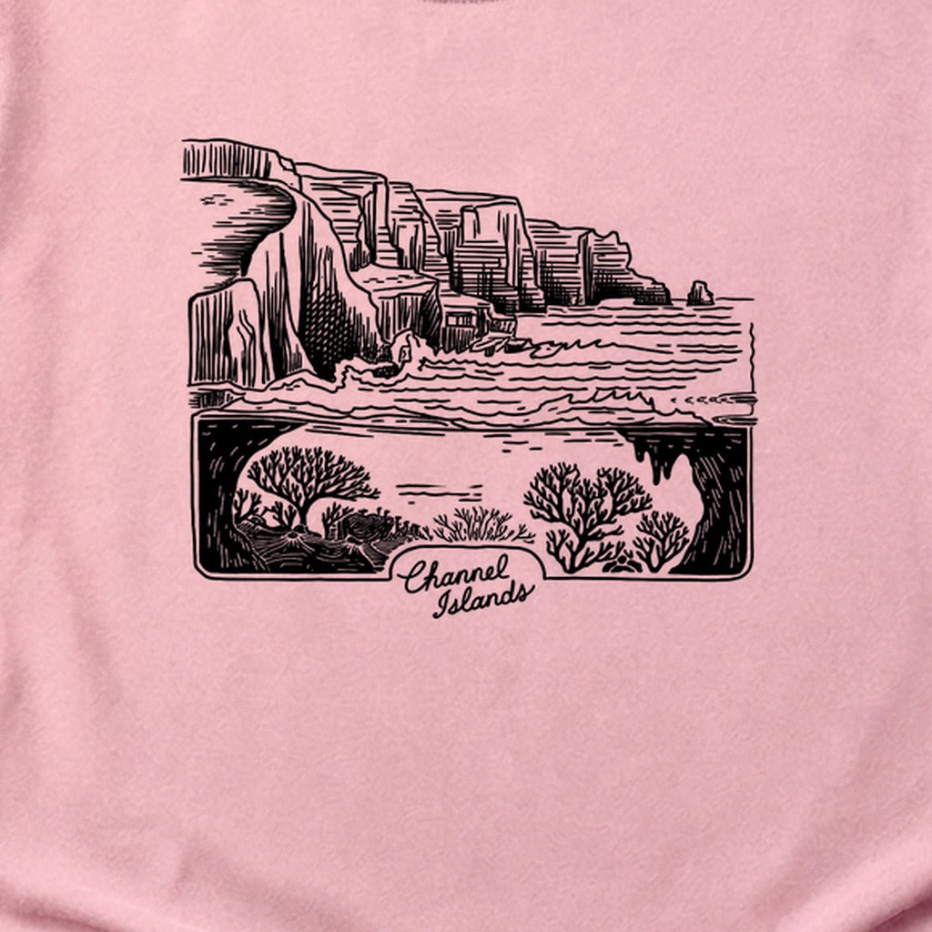 Channel Islands Line Drawing Cotton T-Shirt