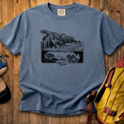 Channel Islands Line Drawing Cotton T-Shirt