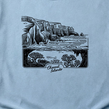 Channel Islands Line Drawing Cotton T-Shirt
