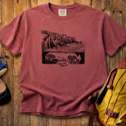Channel Islands Line Drawing Cotton T-Shirt