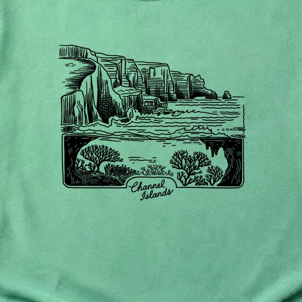 Channel Islands Line Drawing Cotton T-Shirt