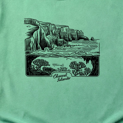 Channel Islands Line Drawing Cotton T-Shirt