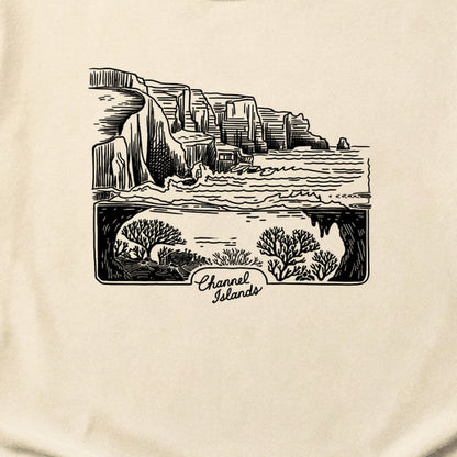 Channel Islands Line Drawing Cotton T-Shirt