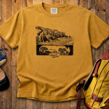 Channel Islands Line Drawing Cotton T-Shirt