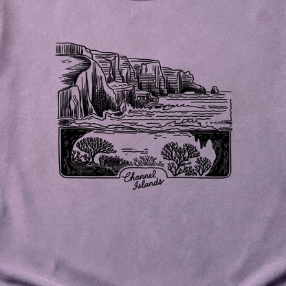 Channel Islands Line Drawing Cotton T-Shirt