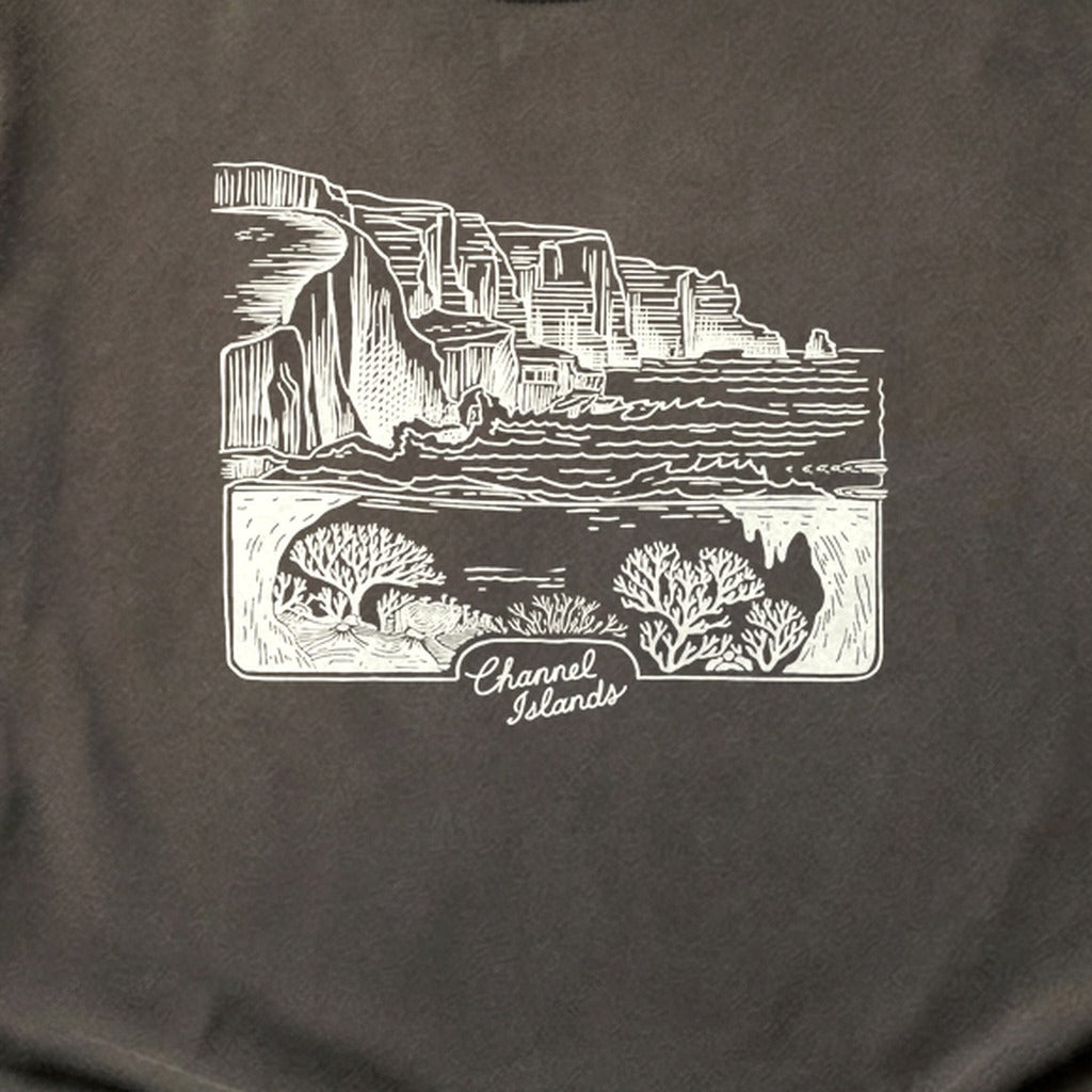 Channel Islands Line Drawing Cotton T-Shirt