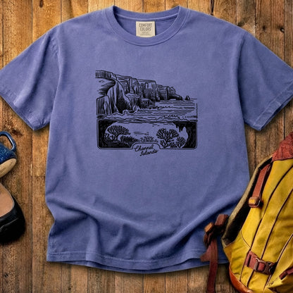 Channel Islands Line Drawing Cotton T-Shirt