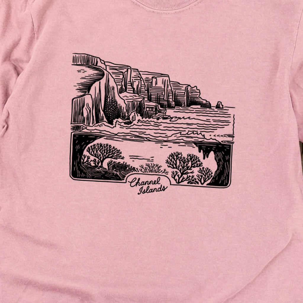 Channel Islands Line Drawing Cotton Long Sleeve