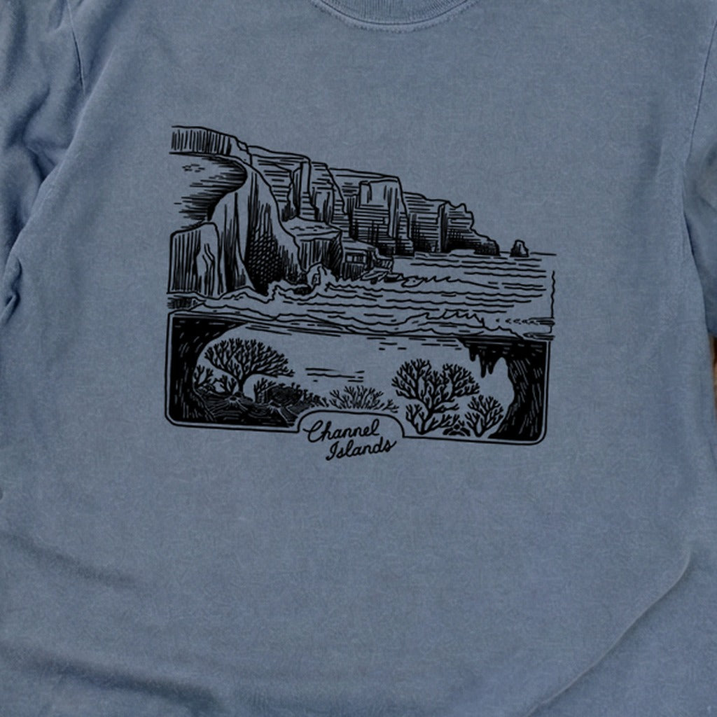 Channel Islands Line Drawing Cotton Long Sleeve
