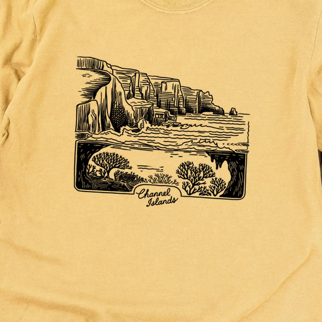 Channel Islands Line Drawing Cotton Long Sleeve