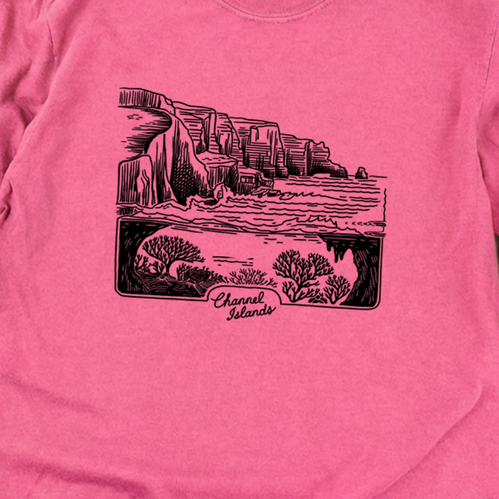Channel Islands Line Drawing Cotton Long Sleeve