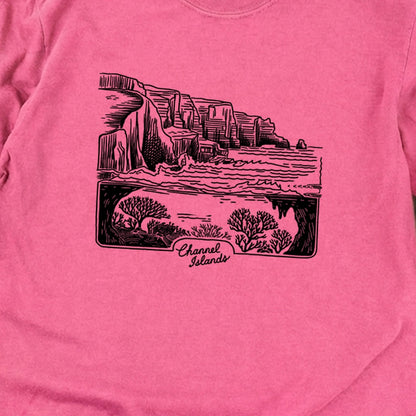Channel Islands Line Drawing Cotton Long Sleeve