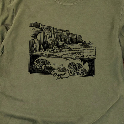 Channel Islands Line Drawing Cotton Long Sleeve