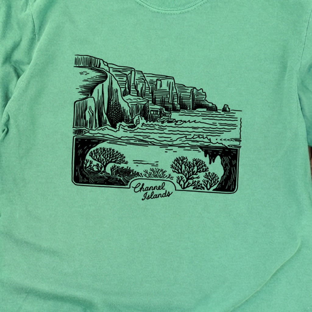 Channel Islands Line Drawing Cotton Long Sleeve