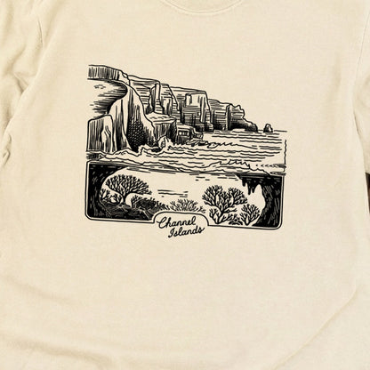 Channel Islands Line Drawing Cotton Long Sleeve