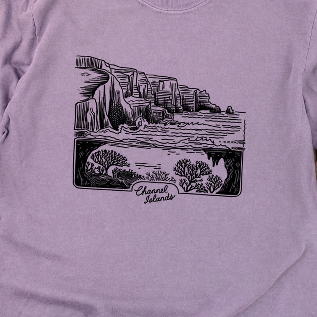 Channel Islands Line Drawing Cotton Long Sleeve