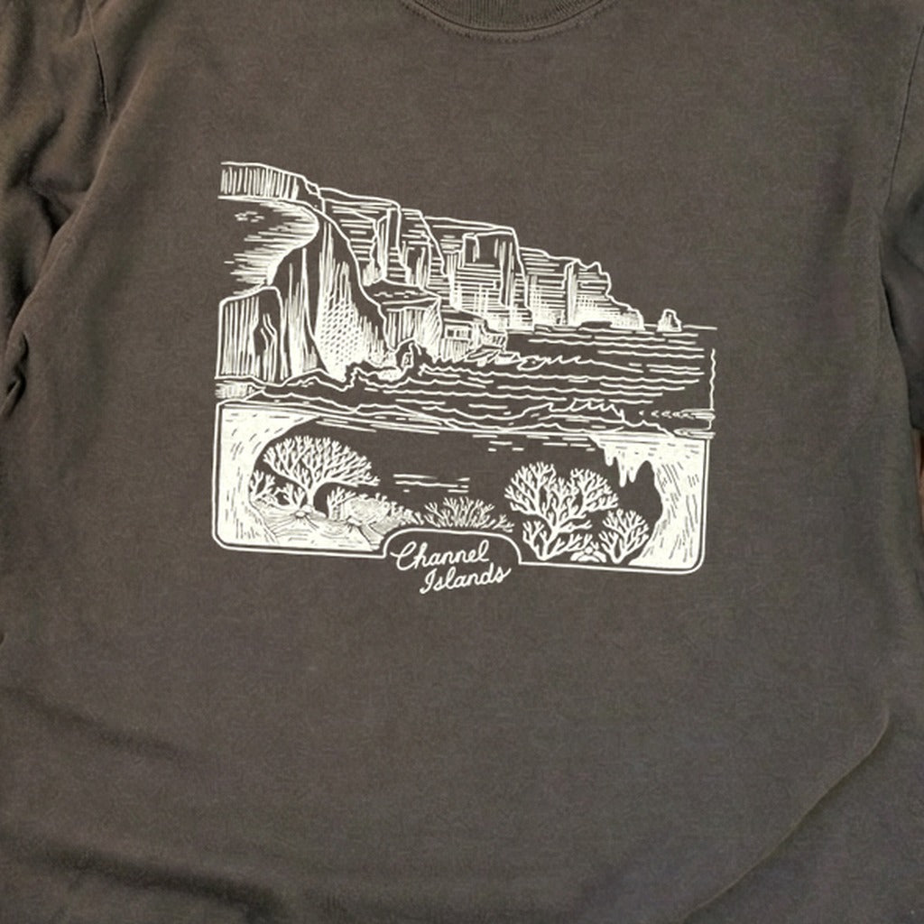 Channel Islands Line Drawing Cotton Long Sleeve