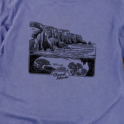 Channel Islands Line Drawing Cotton Long Sleeve