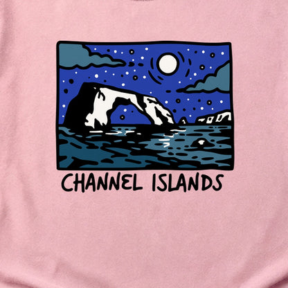 Channel Islands at Night Cotton T-Shirt