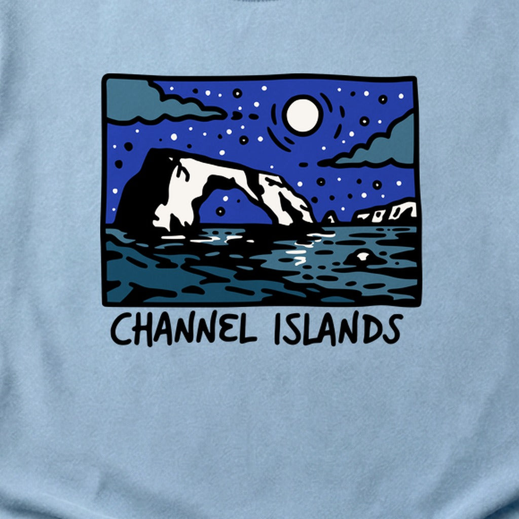 Channel Islands at Night Cotton T-Shirt