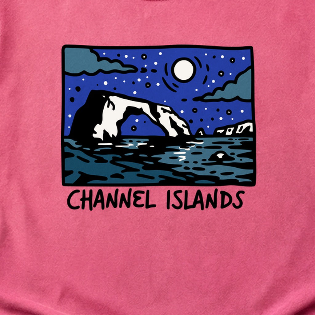 Channel Islands at Night Cotton T-Shirt