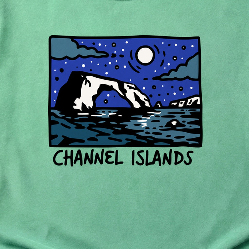 Channel Islands at Night Cotton T-Shirt