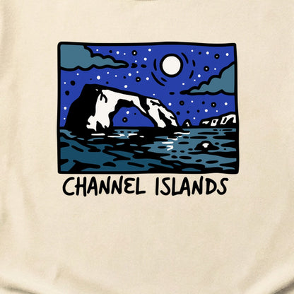 Channel Islands at Night Cotton T-Shirt