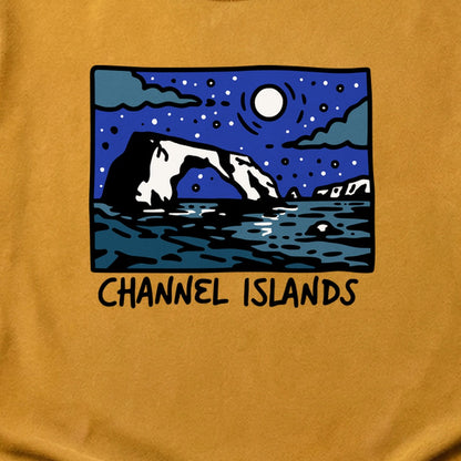 Channel Islands at Night Cotton T-Shirt
