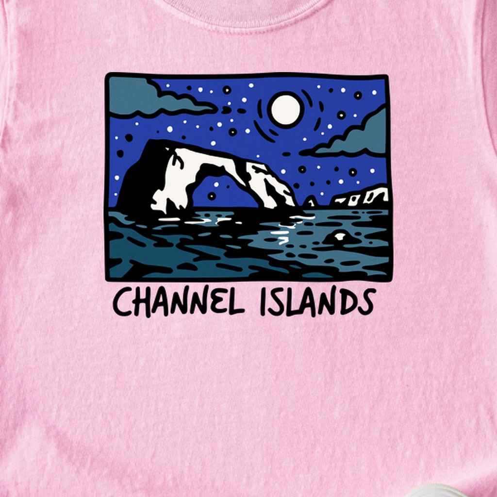 Channel Islands at Night Kids Cotton T-Shirt
