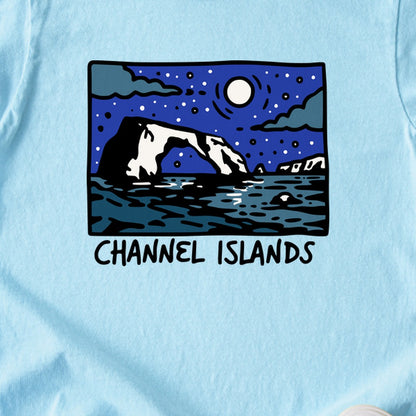 Channel Islands at Night Kids Cotton T-Shirt