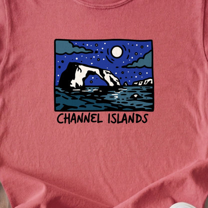 Channel Islands at Night Kids Cotton T-Shirt
