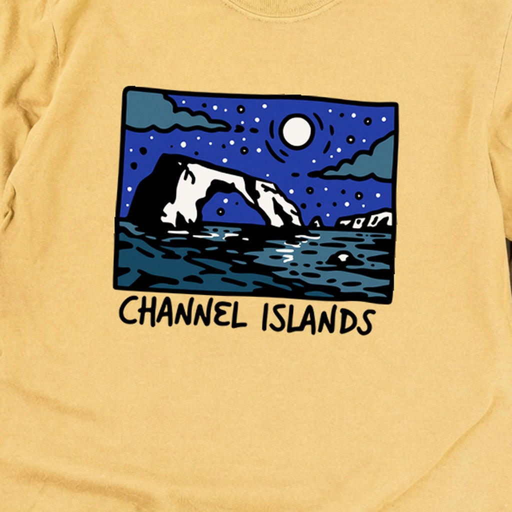 Channel Islands at Night Cotton Long Sleeve