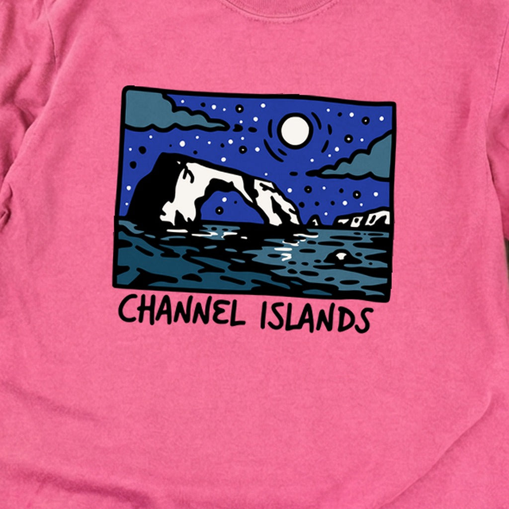 Channel Islands at Night Cotton Long Sleeve