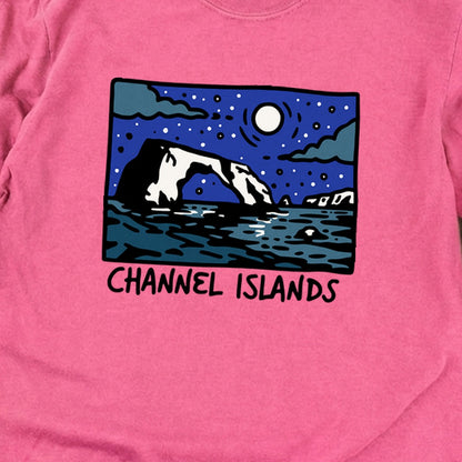 Channel Islands at Night Cotton Long Sleeve