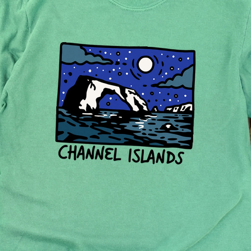 Channel Islands at Night Cotton Long Sleeve