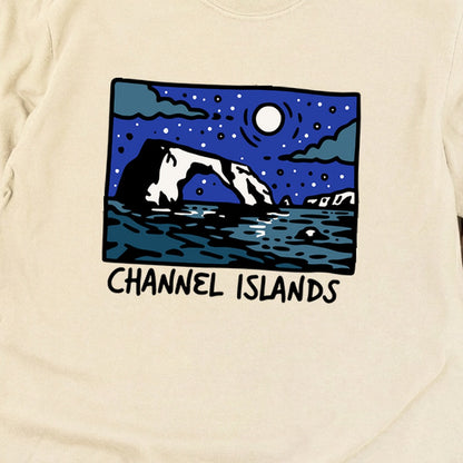 Channel Islands at Night Cotton Long Sleeve