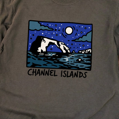 Channel Islands at Night Cotton Long Sleeve