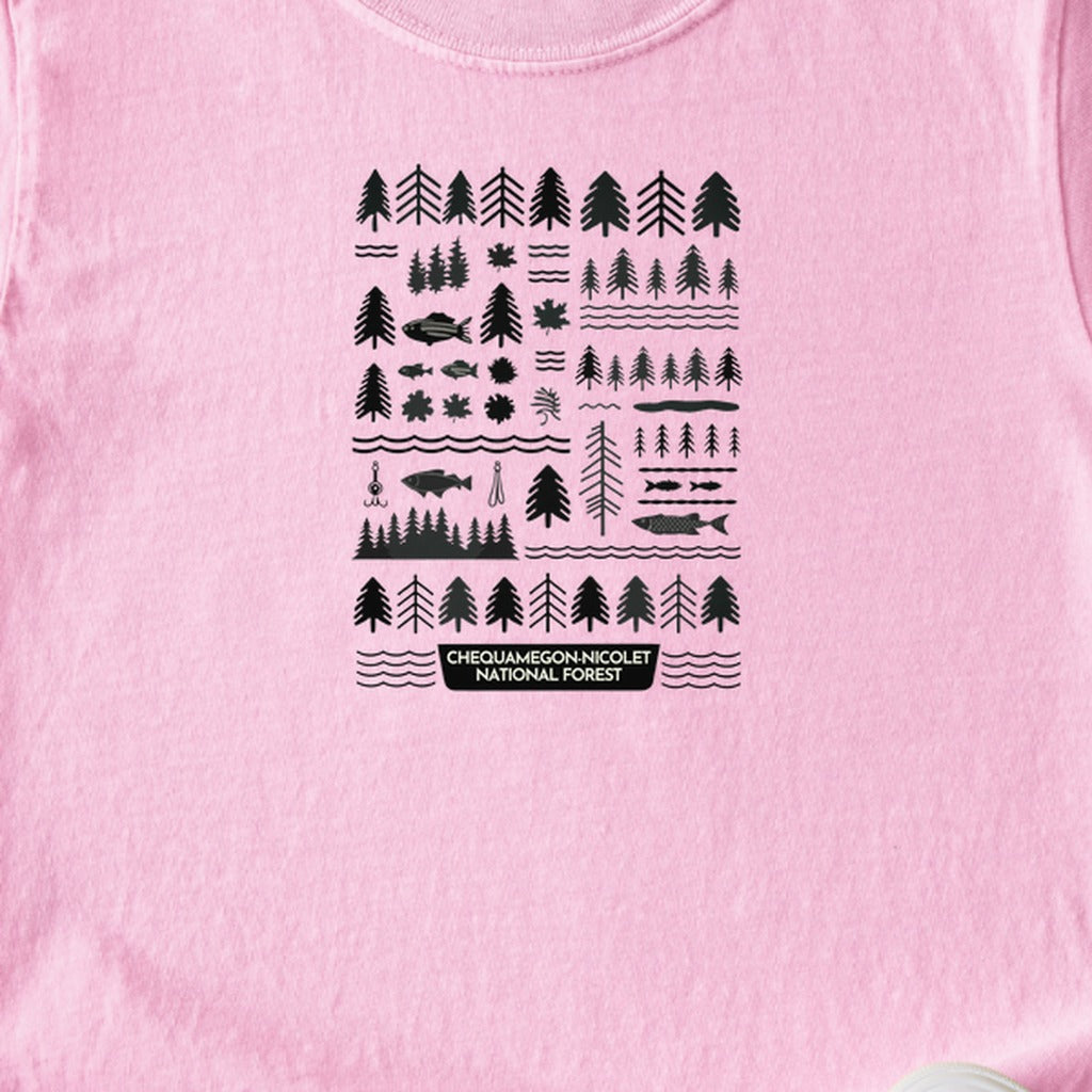Chequamegon-Nicolet National Forest Kids Cotton T-Shirt