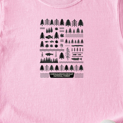 Chequamegon-Nicolet National Forest Kids Cotton T-Shirt